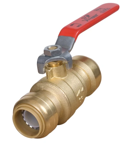 SharkBite 1" Brass Push-Fit Ball Valve (Lead Free)