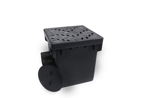 NDS 12" Catch Basin Kit w/ Cast Iron Decorative Botanical Grate