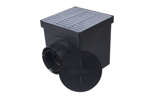 NDS 9" Catch Basin Kit w/ Gray Grate