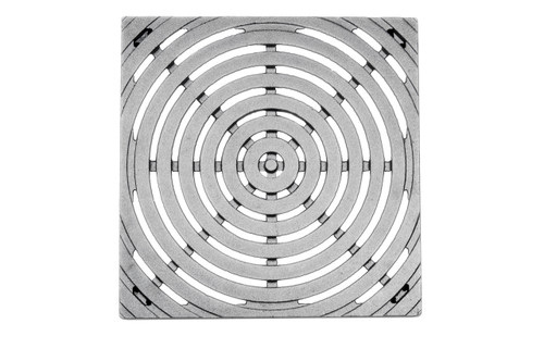 Iron Age Raw Cast Ductile Iron Bullseye Grate for 12" Basin