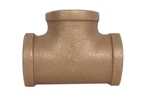2" x 2" x 2" Bronze Tee (FPT x FPT x FPT)