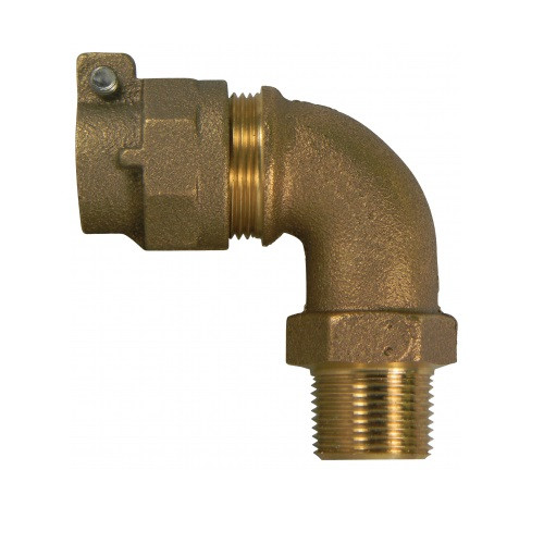 AY McDonald 3/4" Mac-Pak PVC Quarter Bend 90 (Comp. x MNPT)