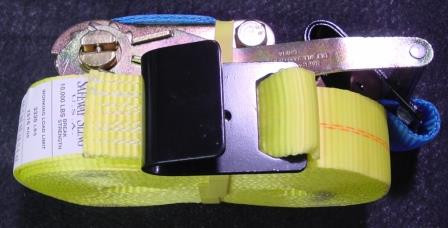 2" x 27' Flat Hook Ratchet Strap  (3,335 lb. / 10,0000 lb.)