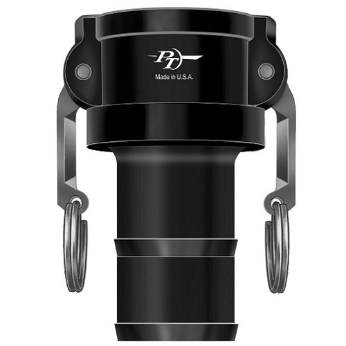 1 1/2" Part C, Polypropylene Coupler x Hose Shank