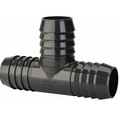 1 1/2" PVC Insert Tee (Insert x Insert x Insert)