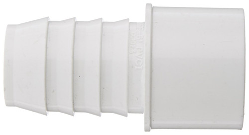 1/2" PVC Pipe Insert Adapter (Insert x Spigot) (White)