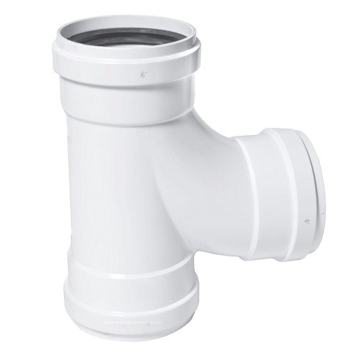 6" PVC SDR35 Gasket Joint Sanitary Tee (G x G x G)