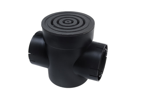 Spee-D Basin Double Outlet with Cast Iron Bullseye Grate
