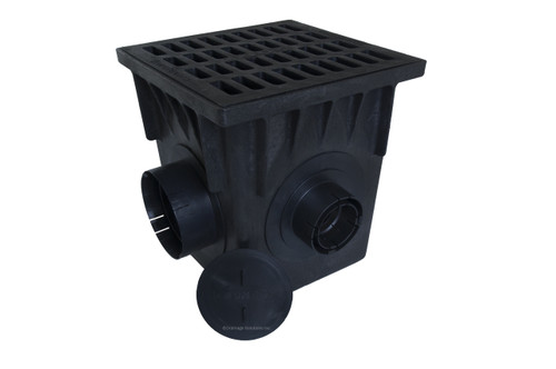 NDS 18" Four Hole Catch Basin Kit w/ Cast Iron Grate