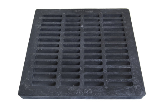 NDS Square Plastic Grate for 24" Basin - Black 2411