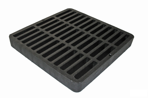 NDS Square Plastic Grate for 9" Basin - Black (Each) 980