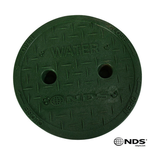 NDS 6" Valve Box Water Cover ONLY - Green