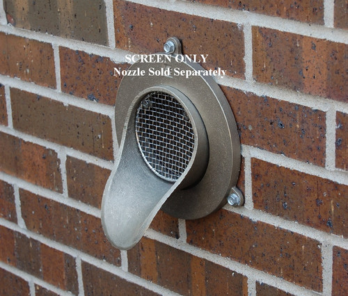 4" Bird Screen for Nickel-Bronze Downspout Nozzle