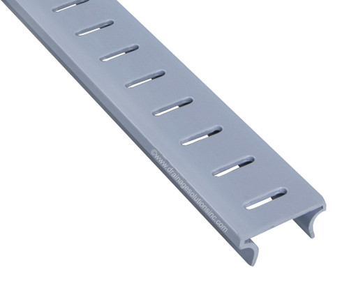 Stegmeier Frontier Deck Drain TOP CAP ONLY (Grey) (5' section)