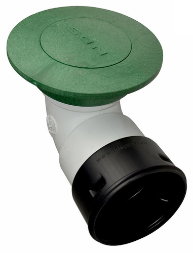 3" NDS Pop-Up Emitter with Elbow & Corrugated adapter (Green) 324