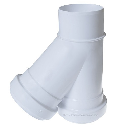 4" x 4" x 4" PVC SDR35 Gasket Joint Wye (Sp x G x G)