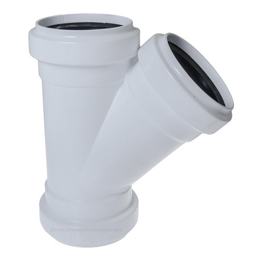 6" x 6" x 6" PVC SDR26 Gasket Joint Wye (G x G x G)