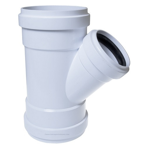 6" x 6" x 4" PVC SDR26 Gasket Joint Wye (G x G x G)