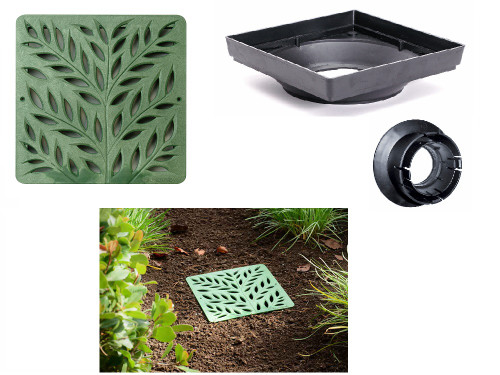 NDS 12" Low Profile Kit w/ Green Botanical Grate