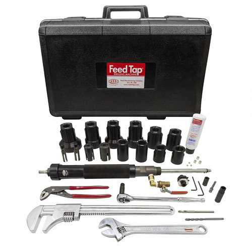 FTP2000UNIV Feed Tap Kit 3/4"-2" Drilling Machine for Plastic Pipe 09168