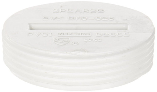 4" PVC Cleanout Countersunk Plug (MPT) (Box of 25)