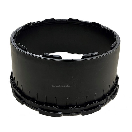 Infiltrator 12" EZ SNAP Septic Tank Riser for 24" Opening (Black)