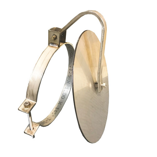 6" Flap Gate Stainless Steel for CMP, PVC & Corrugated Plastic