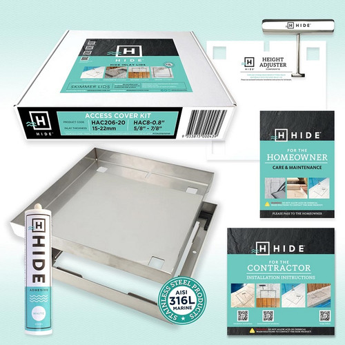 Hide 8" Access Cover Kit, 5/8" - 7/8"  HAC8-0.8