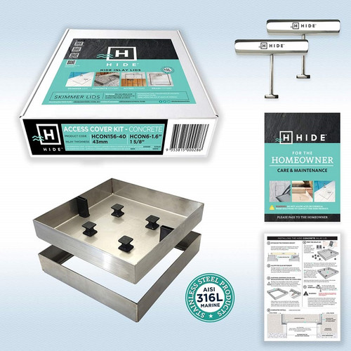 Hide 6" Concrete Access Cover Kit, 1 5/8"  HCON6-1.6