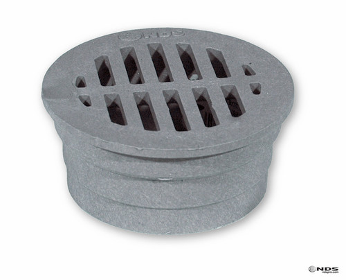 NDS  3" Round Grate - Gray (Each) 15