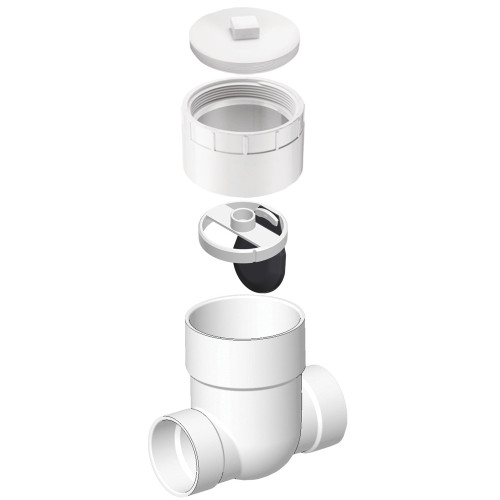 PVC 3" Utility Backwater Valve (S x S)