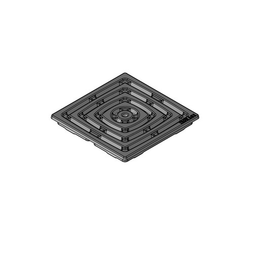 Iron Age Raw Cast Iron Divisadero Drain Grate for 640 Drain Body