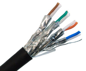 CAT7A Bulk Ethernet Cable, 10G Indoor/Outdoor Dual Shielded Solid Copper S/FTP, 23 AWG 1000FT CAT7A Bulk Ethernet Cable, 10G Indoor/Outdoor Dual Shielded Solid Copper S/FTP, 23 AWG 1000FT