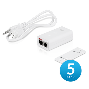 PoE Injector, 24VDC, 12W (White) (5-Pack) PoE Injector, 24VDC, 12W (White) (5-Pack)