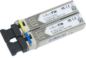 Mikrotik S-35/53LC20D Pair of SFP modules, S-35LC20D+S-53LC20D Mikrotik S-35/53LC20D Pair of SFP modules, S-35LC20D+S-53LC20D