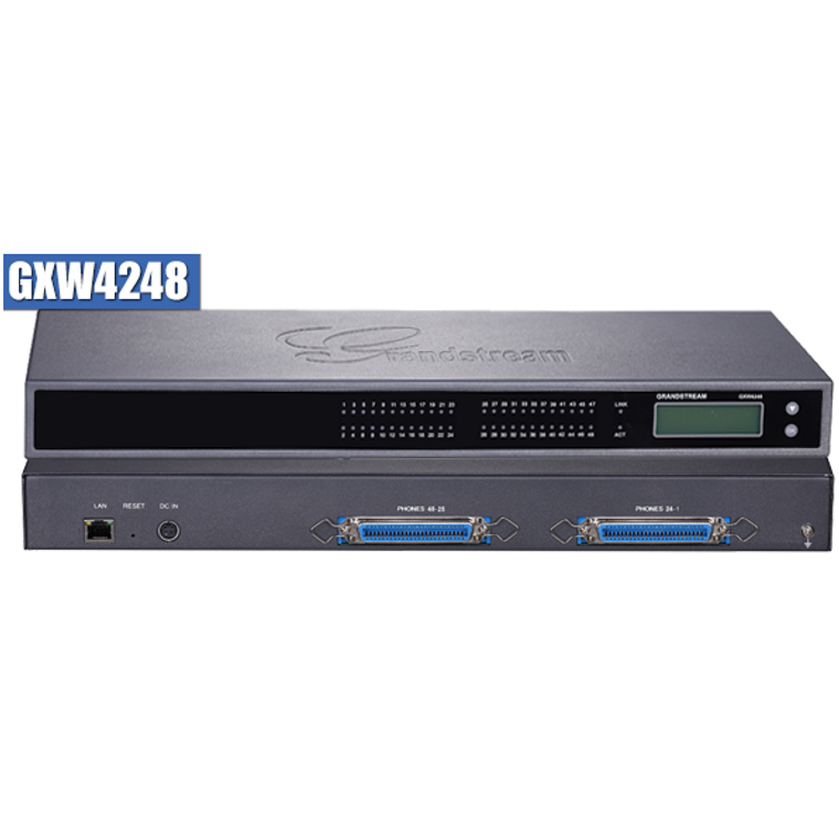 Grandstream Networks GXW4248 VoIP gateway w/ 48 telephone FXS ports