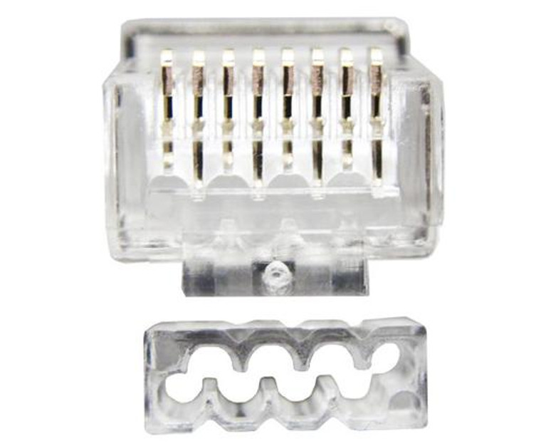 Shielded RJ45 Connector for CAT6, CAT6A, CAT7 Solid and Stranded Cable 25 Pack