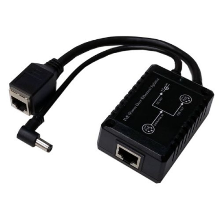 802.3af PoE Splitter, 15W 12V Output, Female Connector