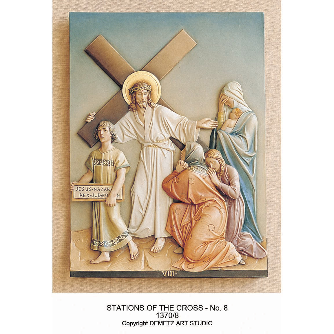 Stations of the Cross, Set of 14 by Demetz, 1370 - St. Jude Shop, Inc.