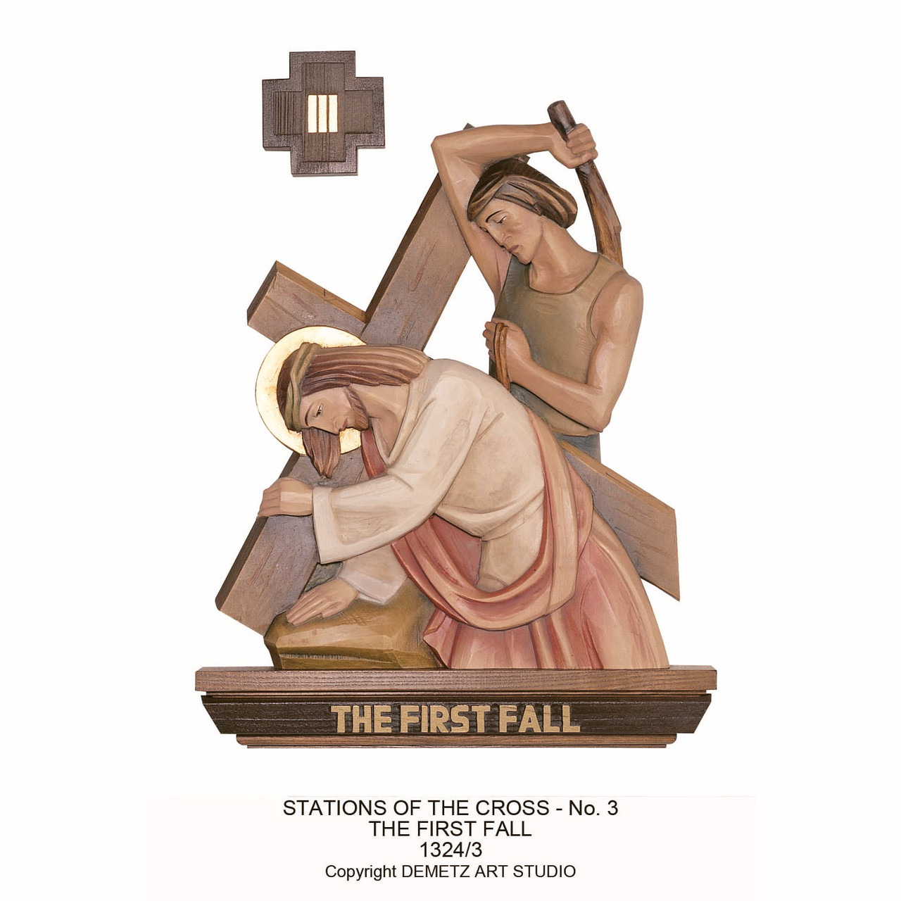 Stations of the Cross, Set of 16 by Demetz, 1374 - St. Jude Shop, Inc.