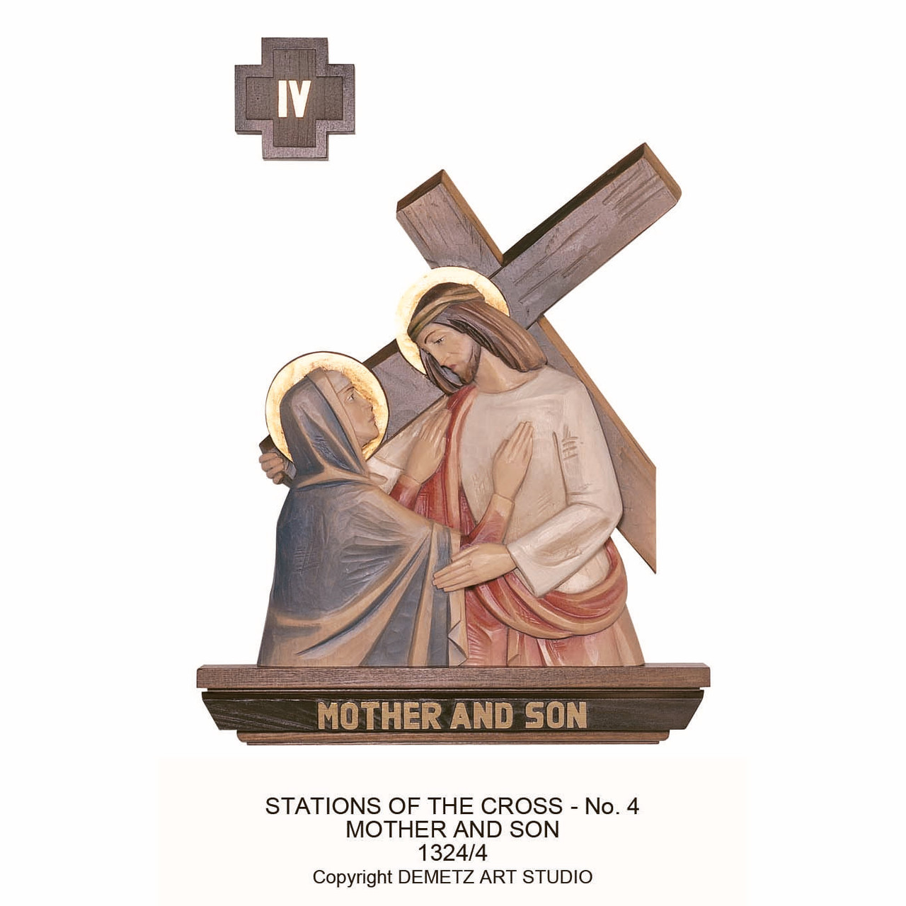 Stations of the Cross, Set of 16 by Demetz, 1374 - St. Jude Shop, Inc.