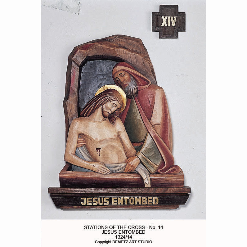 Stations of the Cross, Set of 16 by Demetz, 1374 - St. Jude Shop, Inc.
