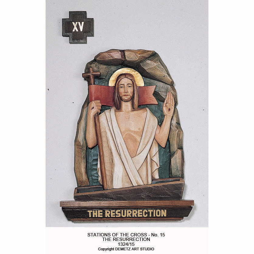 Stations of the Cross, Set of 16 by Demetz, 1374 - St. Jude Shop, Inc.