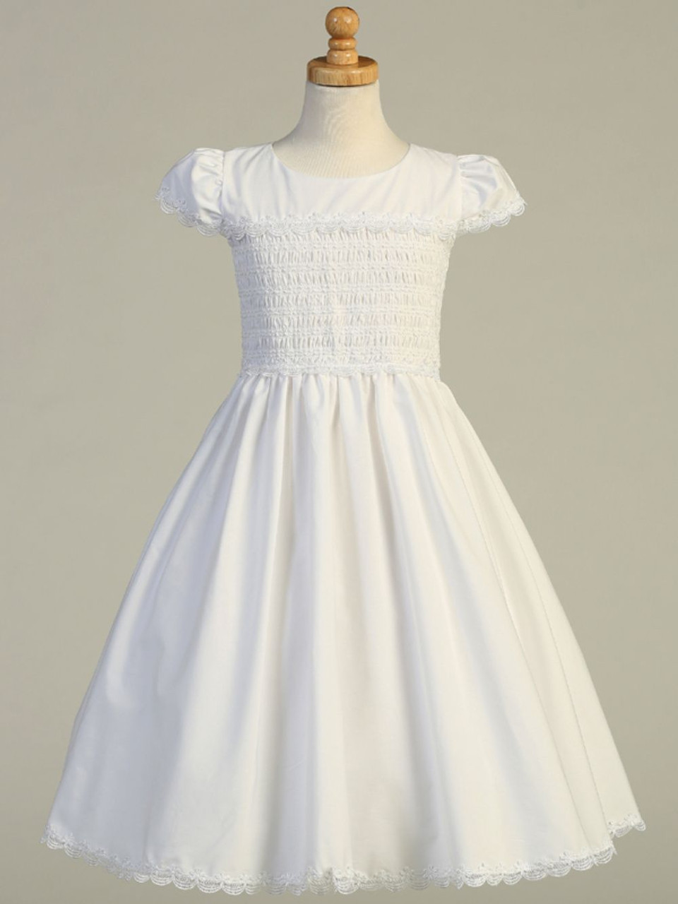 white christmas dresses Girls Christmas Dress Gloria Communion Dress main image 1