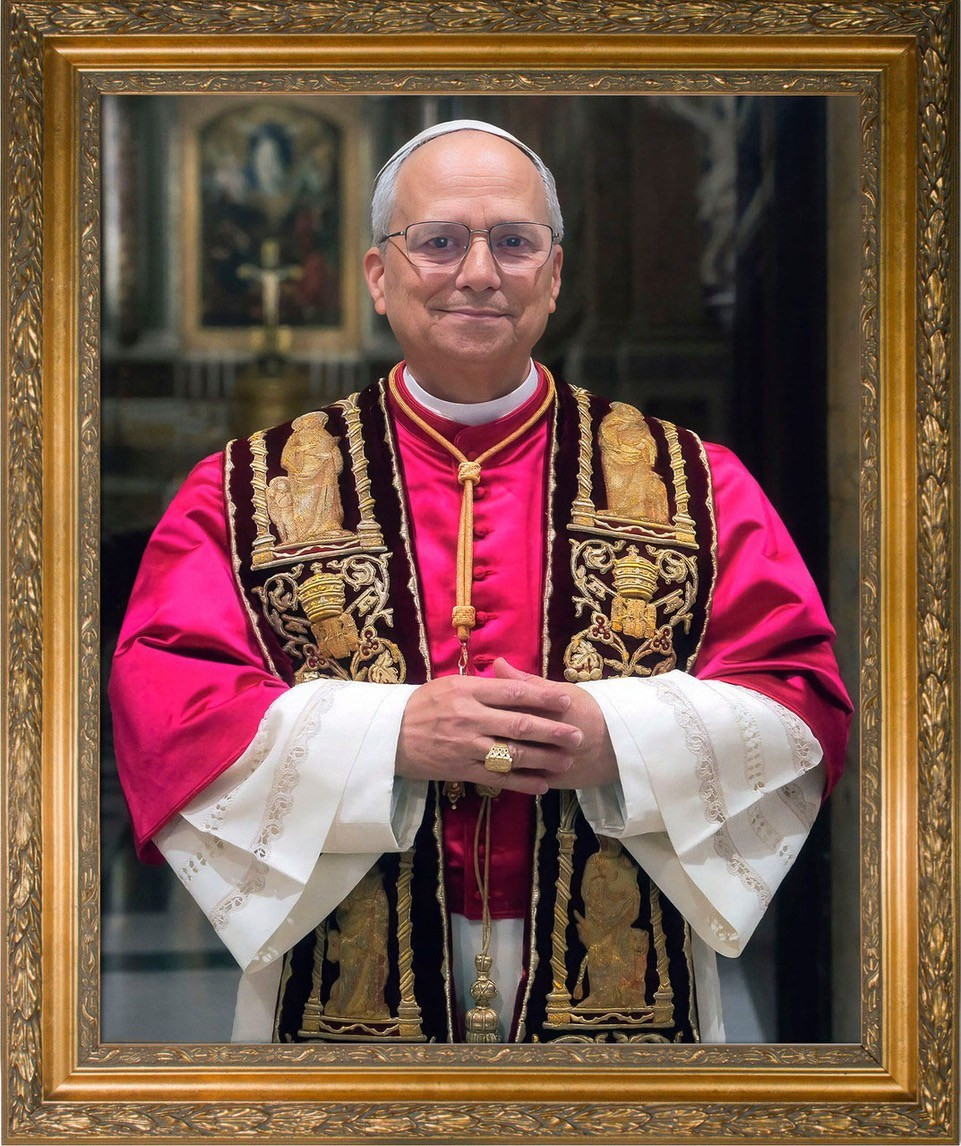 Ｔｈｅ Ｖａｔｉｃａｎ （高品質カラー印刷） The Official Portrait from the Vatican of Pope Leo XIV - Standard