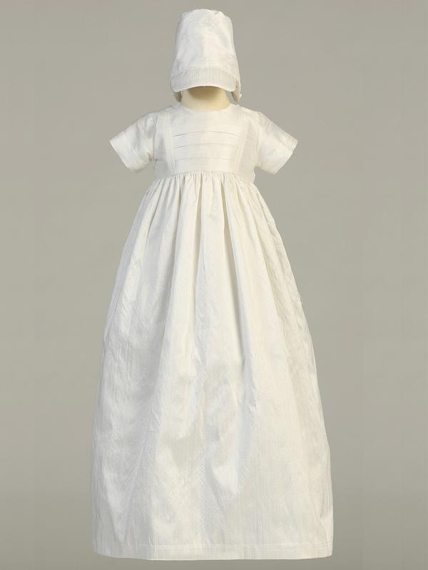 Jamie Raw Silk Heirloom Christening Gown Jude Shop,