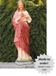 Sacred Heart of Jesus Outdoor Cement Garden Statue - 33" Sacred Heart of Jesus Outdoor Cement Garden Statue - 33"