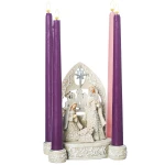 Holy Family Advent Papercut Style Candle Holder 