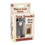St. Benedict Hand Painted Solid Resin Statue - 4" St. Benedict Hand Painted Solid Resin Statue - 4"
