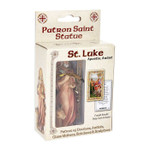 St. Luke Hand Painted Resin Statue - 4"